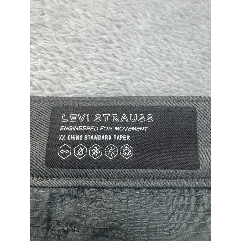 Levis‎ XX Standard Taper Chino 38x30 Grey Quick Dry Strech